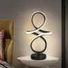 Modern LED Table Lamp Lines Black And White With Plug Lamp For Study Dressing Table Bedside Living Room Bar Indoor Decor Lights