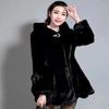 New Women's Imitation Mink Coat Slim Fit and Warm Hooded Imitation Fur Coat Women's Long