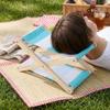 Adjustable Height Folding Wooden Beach Pillow Portable Canvas Lounge Headrest For Sleeping Picnic