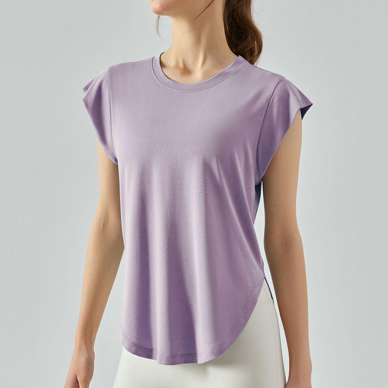 Summer Thin Yoga Vest Blouse for Women Fitness Yoga Wear Tops Loose Quick-Drying Sleeveless Running Exercise T-shirt