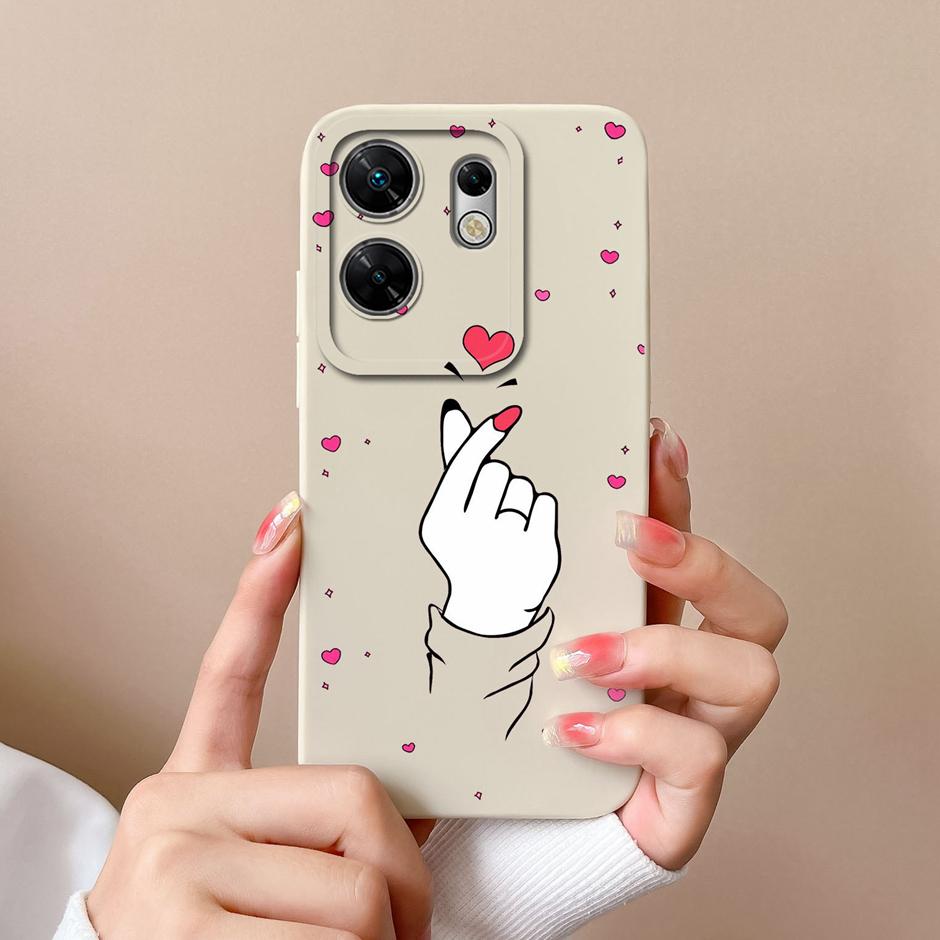 Für Infinix Zero 30 4G 5G Hüllen Lustiges Süßes Mädchen Katze Flüssigsilikon Weiche Handyhülle Für InfinixZero30 4G 5G Ultradünne Fundas