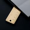 Portable Brass Straight Ruler 1mm Thicken 12/15cm Scale Ruler Measuring Tool Bookmark Ruler Students