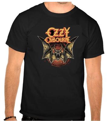 Ozzy Osbourne Rockmusik Logo Schwarzes T-Shirt -1319-