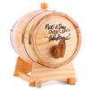 3L gravierter Whiskeyfass mit Ständer und Zapfhahn Holz-Whiskeyfass Bourbonfass für Whiskey Bourbon Cocktails Rum