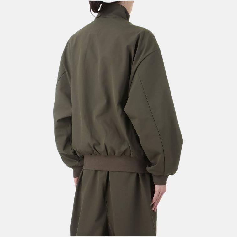 Fear of God Essentials Bonded Nylon Bomber Jacket Brown Men Outerwear 202HO246445F