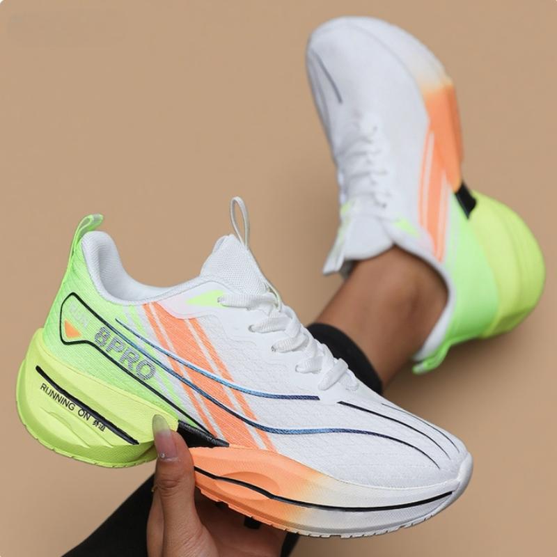 Women'S Carbon Plate Sneakers Ultra-Light Breathable Comfortable Soft Sole Running Shoe Marathon Cushion Carbon Plate Sneakers