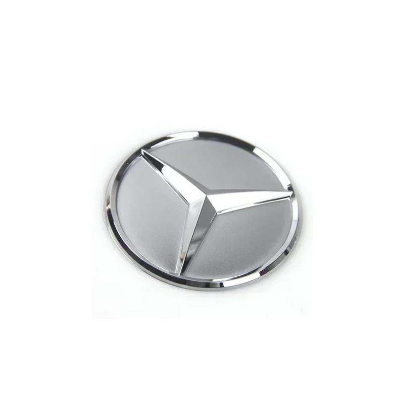 WVQ5 52/57mm Car Logo for Mercedes Benz W124 W176 A B C D M S R G Class GLA GLB W204 W212 GLK Steering Wheel Center Emblem Sticker