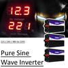 3000W Transformer Converter Pure Sine Wave Power Inverter+Double LCD Display Black