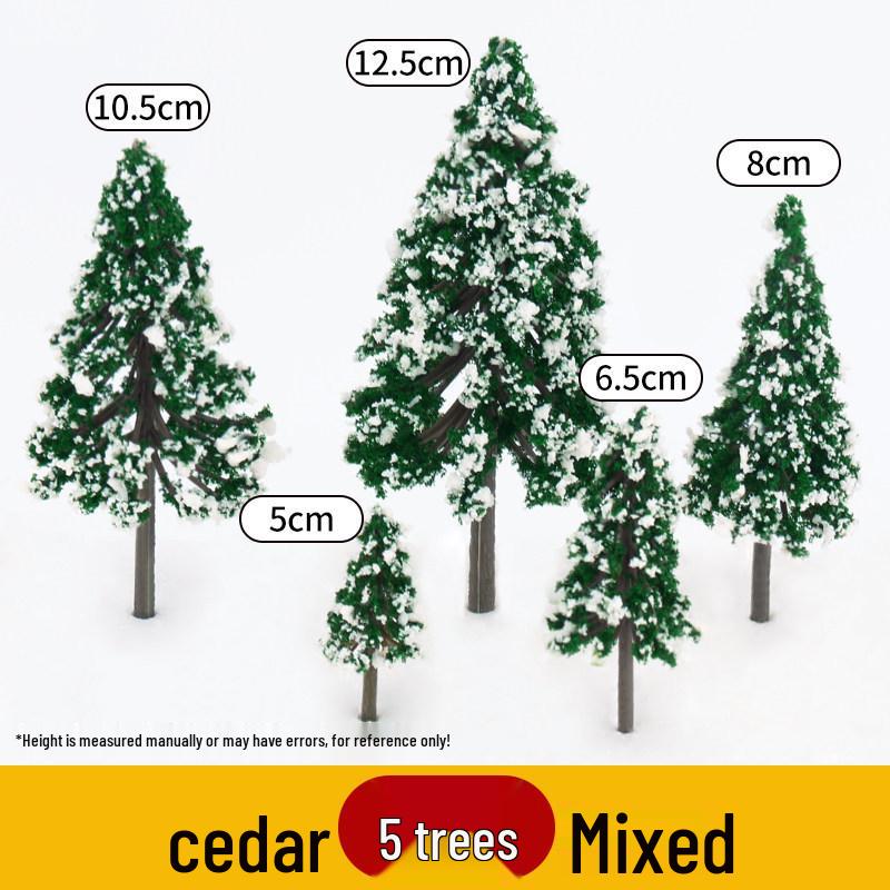 DIY Sand Table Building Trees Set - Handcrafted Miniature Landscape Models with Finished Tree Trunks