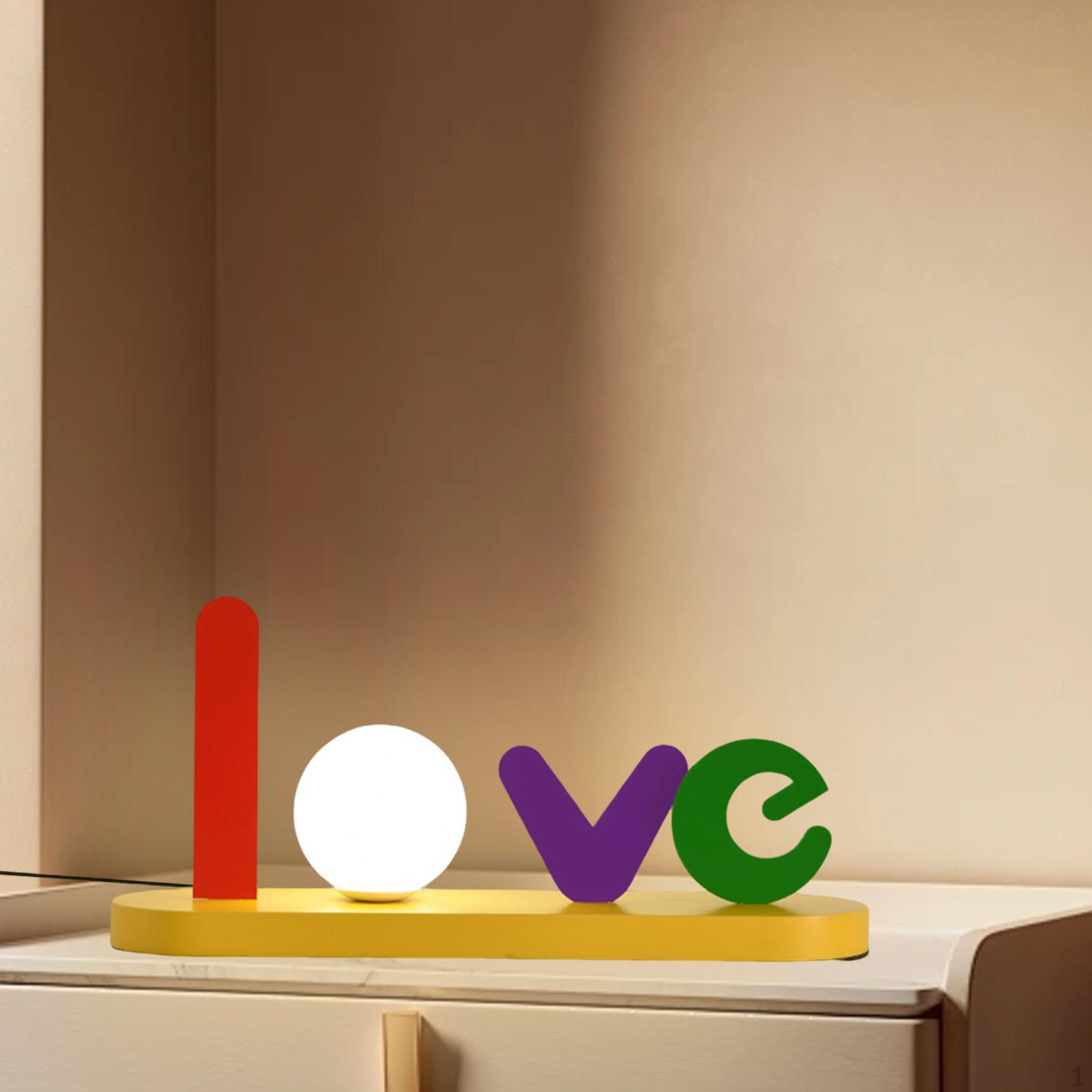 

Креативная настольная лампа, ночник, регулируемая яркость, декоративная прикроватная лампа для дома в отеле LOVE