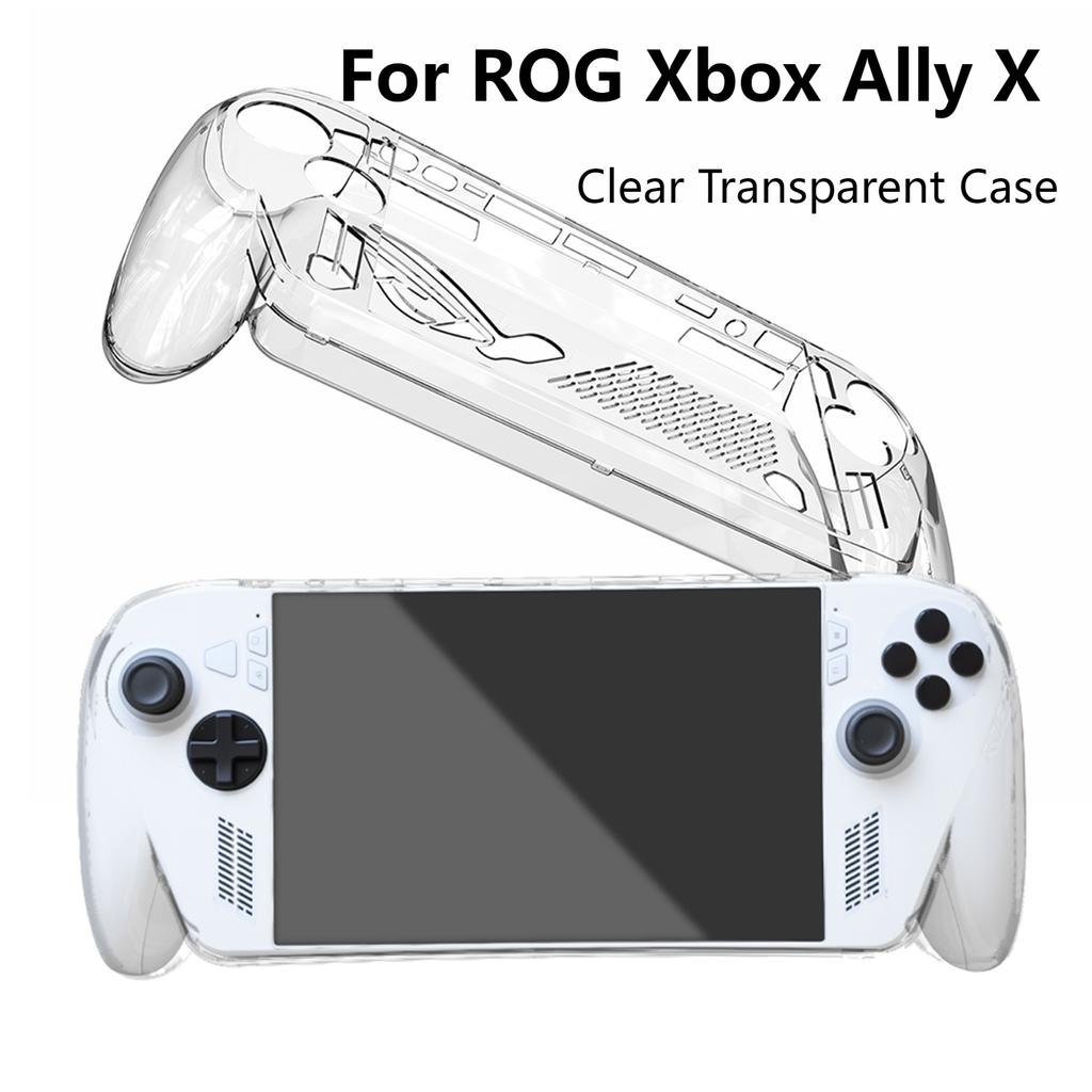 Clear Transparent Case for ROG Xbox Ally X Game Console Anti-Slip Anti-Drop Sweatproof Clear Protective Shell Back Cover Accesso