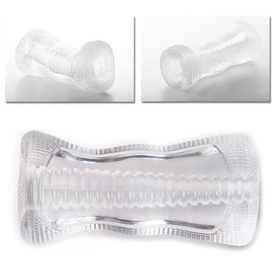 Masturbator Cup Transparent Umweltfreundliche Gummi Männer Balanus Ausdauer Übung Künstliche Vagina für Schlafzimmer