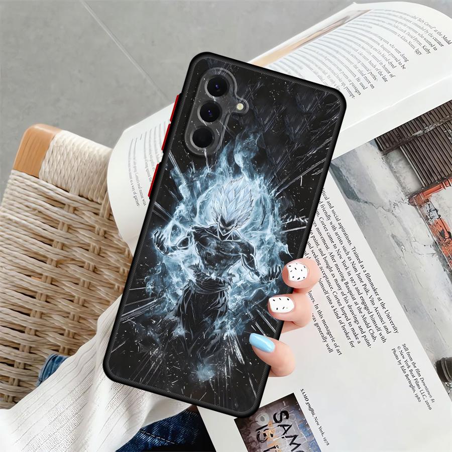 Dragon Ball Advanced Goku Back Phone Cover Case for Samsung Galaxy A25 A26 A35 A36 A73 A22 A54 A52 A56 A34 A53 A24 A21s