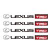 4Pcs Car Emblem Stickers Rearview Mirror Wiper Decals Accessories For Lexus F SPORT GS GX IS LS LX CT LC RC LBX NX RX 350h 450h ADX1