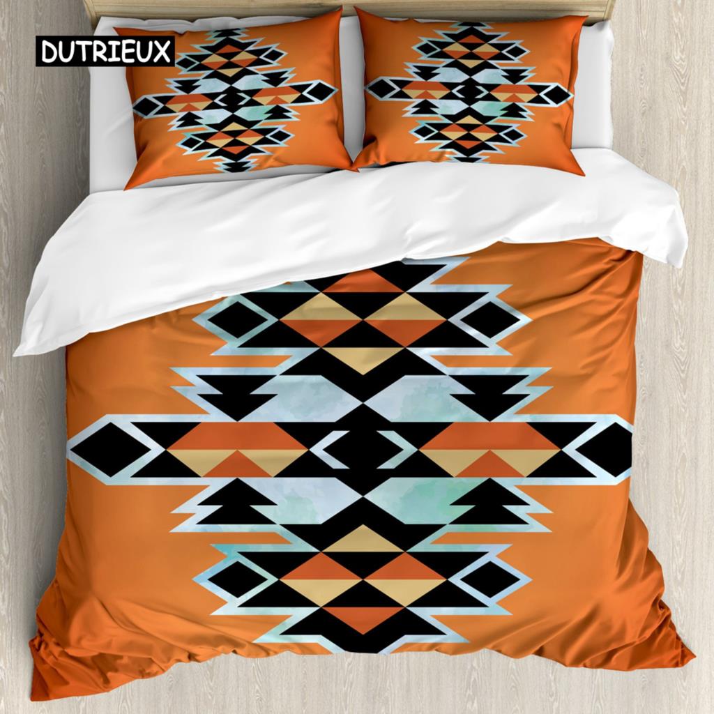 Tribal Bedspread Cover Secret Tribe Design In Boho Style Style Bed Cover Collection Bedclothes Full Size Queen Size King Size Size Polyester Qulit EU single(135x200cm)