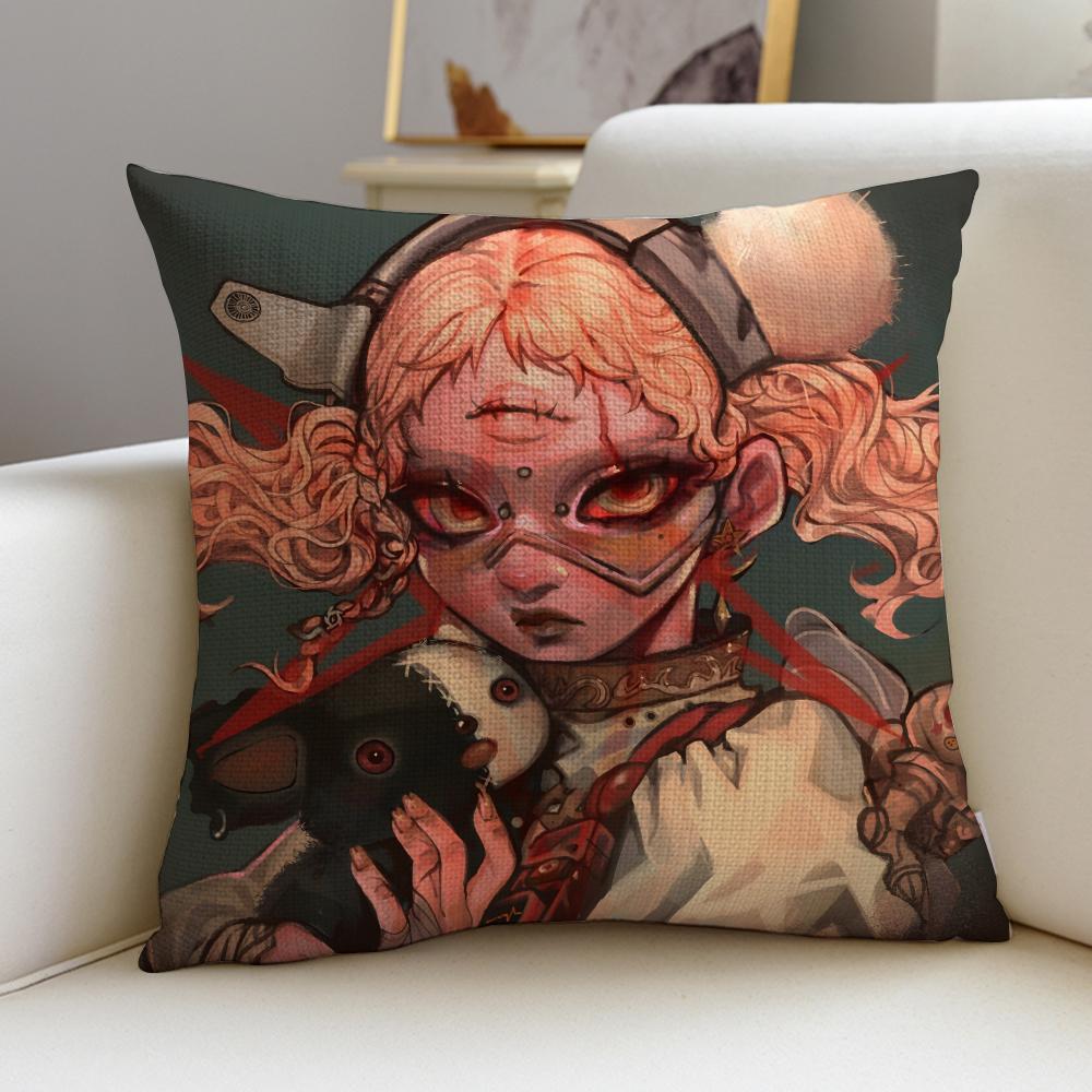 Metal BBring Me The HorizonS Cushion Cover Breathable and skinfriendly linen pillowcase square removable and washable cushion