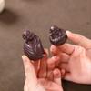 Zisha Tea Pet: Miniature Maitreya Buddha Handcrafted by Liu Fengjun; a Delightful, Portable Zhong Kui Piece for Tea Lovers.