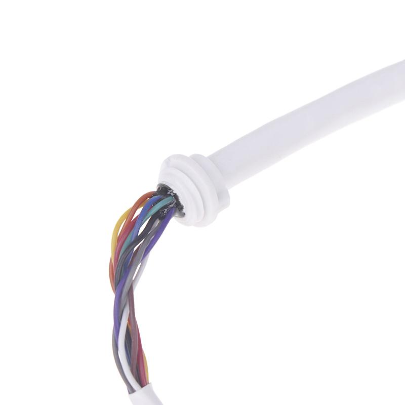 1Pc Ethernet Lan Cable Poe Rj45 Network Cable 10 Pin 10 Core 12 Pin 10 Core Tail Line Waterproof Cap For Camera