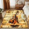 1PC Custom Name "Music Violin Harmony" Theme Floor Mat Ideal for Living Room, Game Rooms, Office, Bedroom, Floor Mat Playful Design
