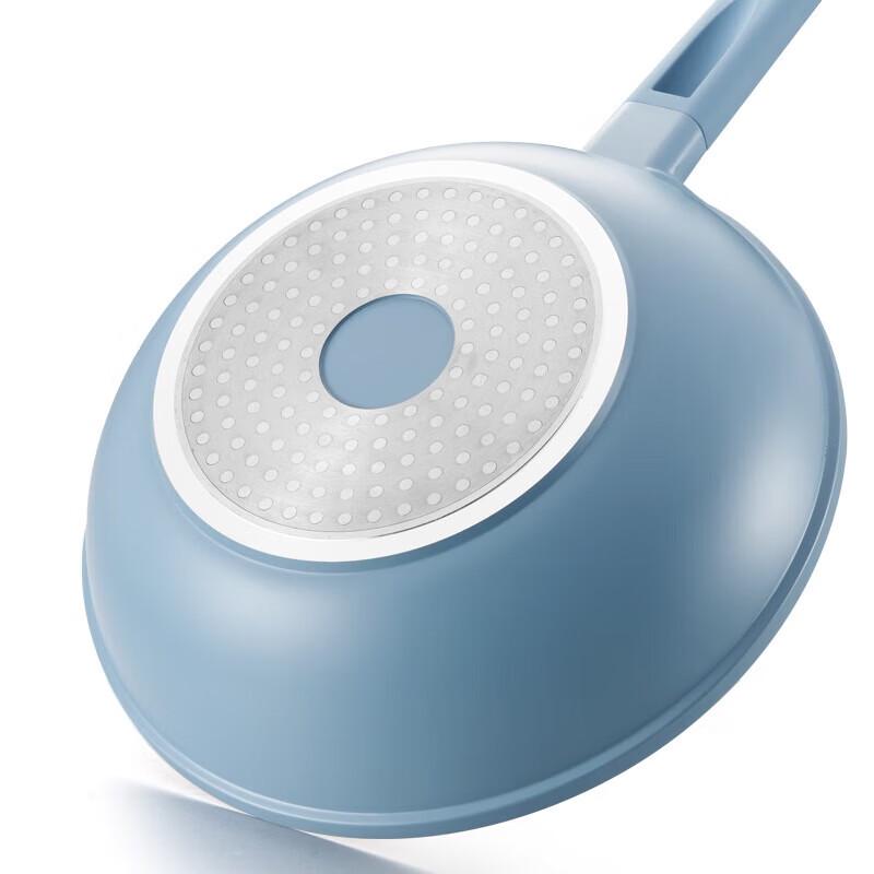 Kangbach Blue & White Non-stick Wok, 30cm
