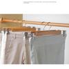 Wood Pant Trouser Hanger Stainless Steel Pants Clips High Quality Solid Wooden Hanger