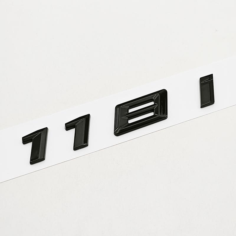 NEW 3D ABS Car Letters Logo 118i 120i 125i Rear Trunk Badge Emblem Sticker For BMW 1 Series 118i 120i 125i F40 Tail Marking
