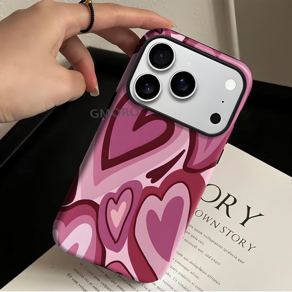 

iPhone 17 Pro Drop-Proof Red Heart Phone Case iPhone 11