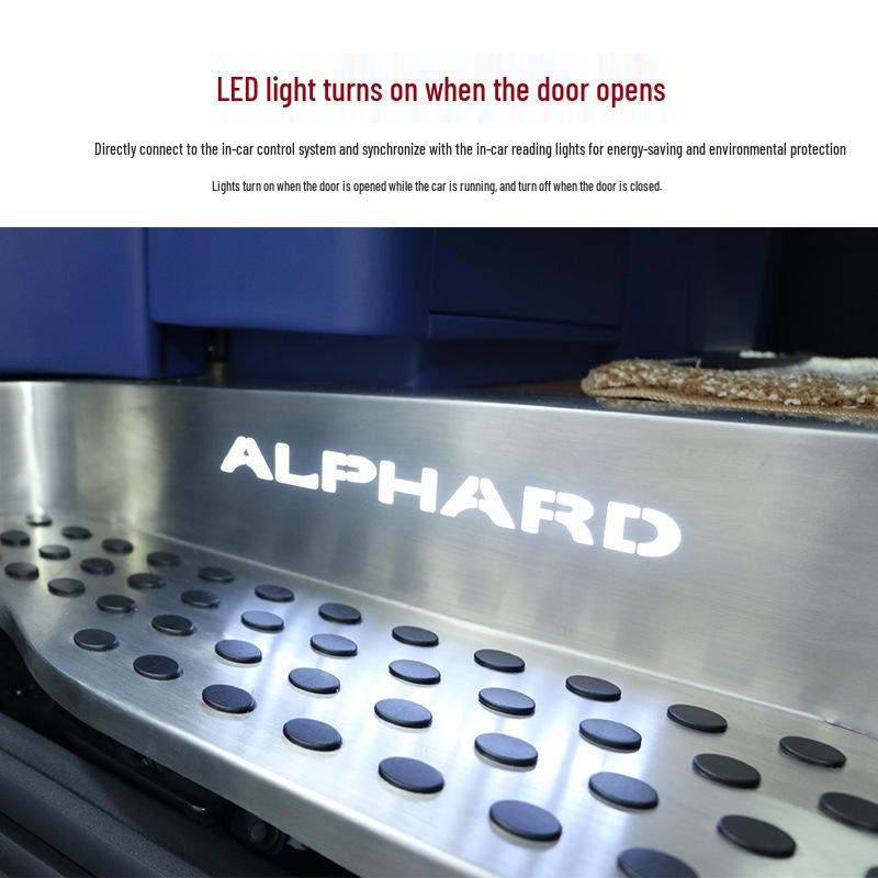 LED Sill Strips and Welcome Pedals Kit for Alphard Modification