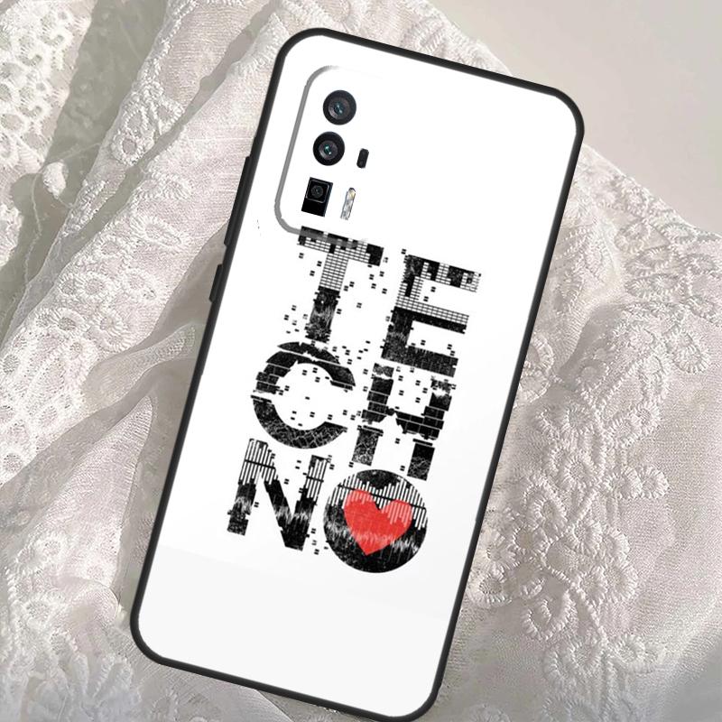 Techno Music Case For Xiaomi 13T 14T Pro 12T 11T 13 14 Ultra POCO X6 Pro M6 X3 X5 M5s F3 F5 F6 Cover