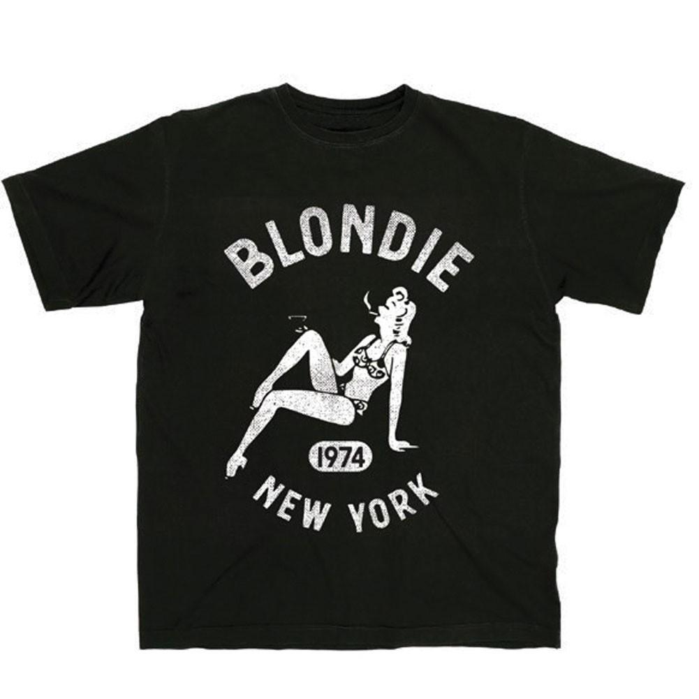 Men s Blondie Bar Girl Slim Fit T-shirt Medium Black S