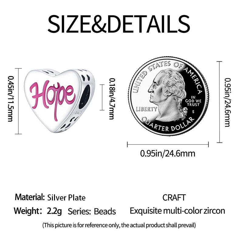 New In Copper-Plated Love Heart Series Beaded Fit 3Mm Snake Bone Bracelet Diy Beads Women Jewelry Birthday Gift