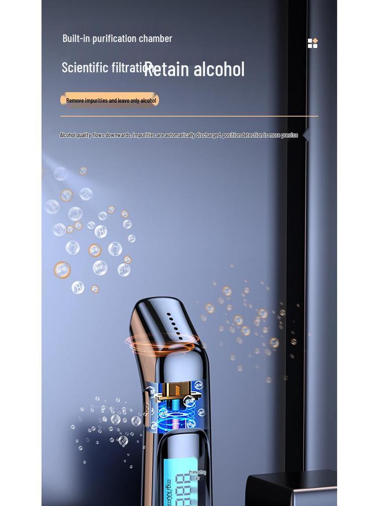 High Precision Car Breathalyzer Alcohol Detector for Drunk Driving Prevention