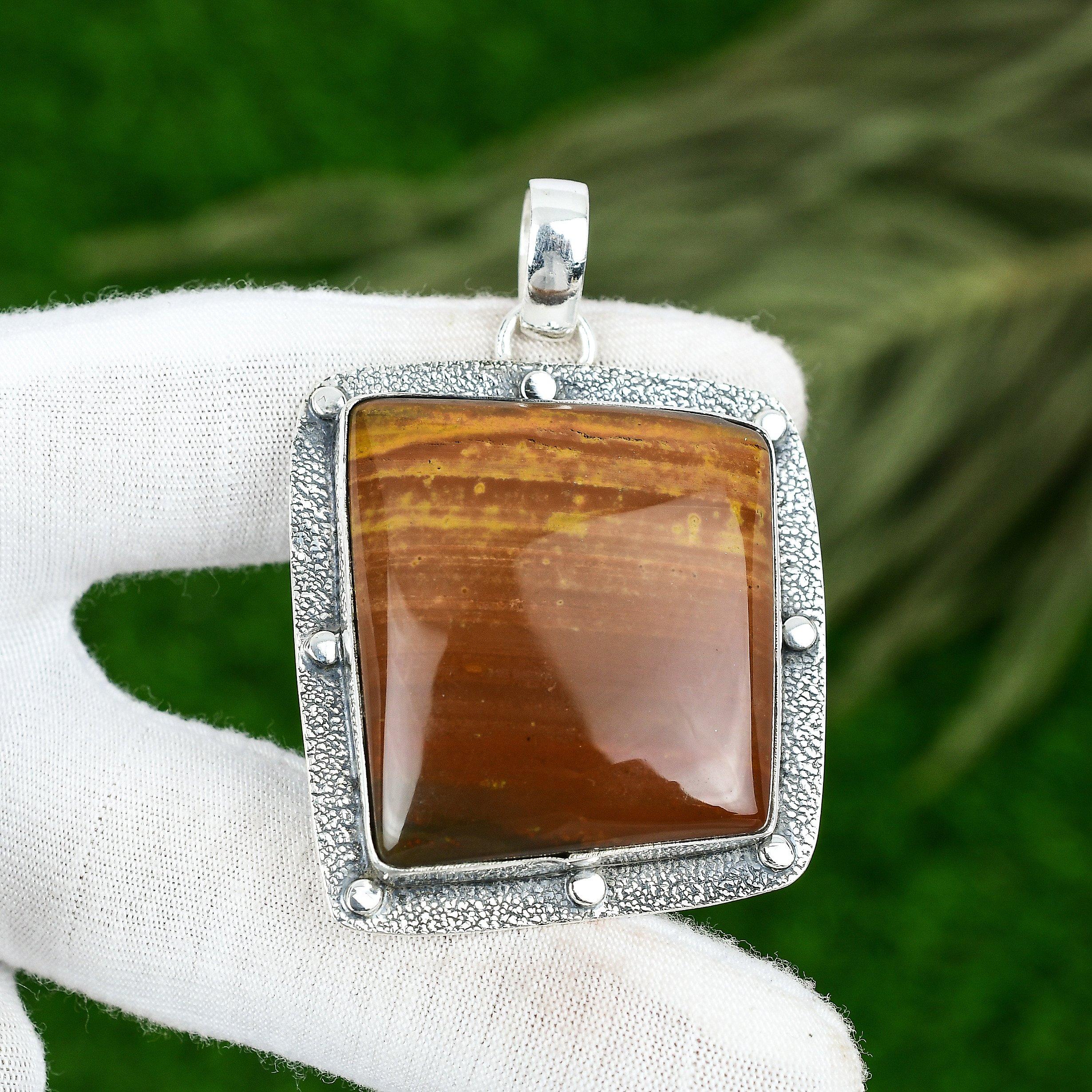Memorial Day Deal Sterling Silver Sonora Sunrise Stone Wedding Mother Pendant