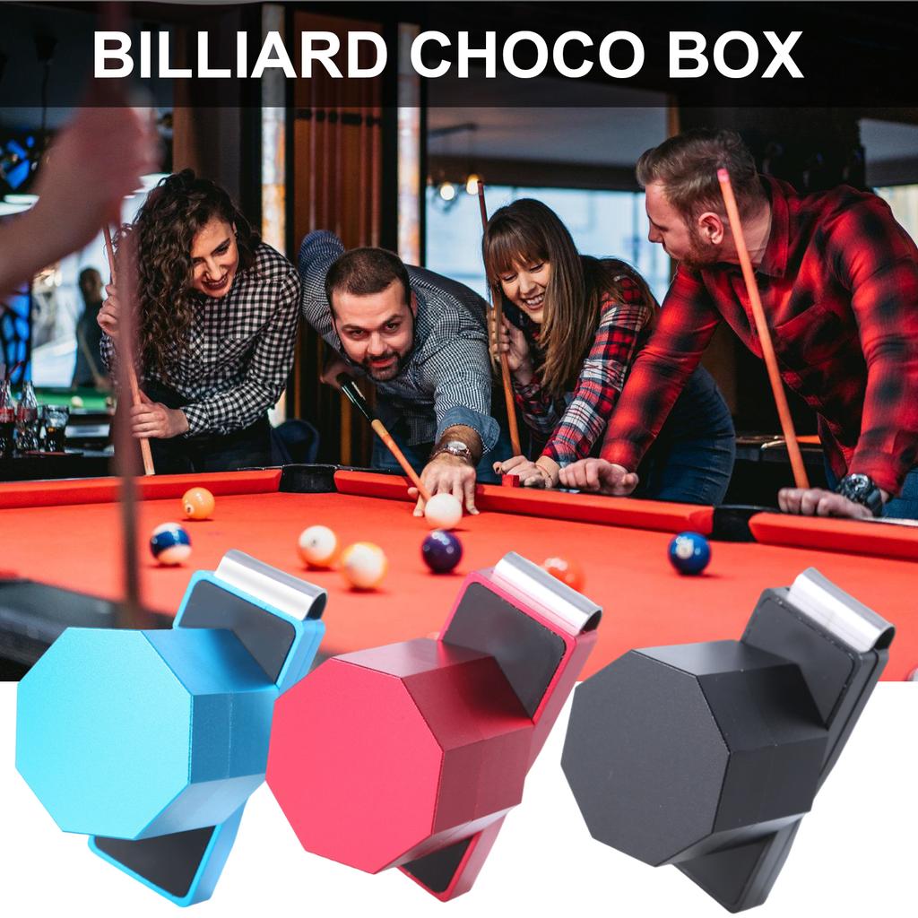 Aluminum Alloys Billiard Chalk Holder Magnetic Pool Cue Chalk Case Octagons Pool Cue Tip Carriers Case Cue Chalk Holder