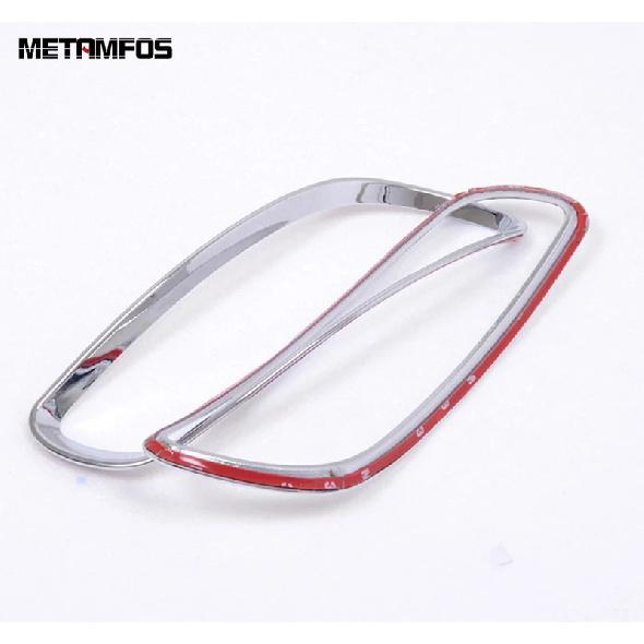 For Hyundai Santa Fe 2010 2011 2012 Chrome Rear Fog Light Lamp Cover Trim Foglamp Protector Foglight Frame Exterior Accessories