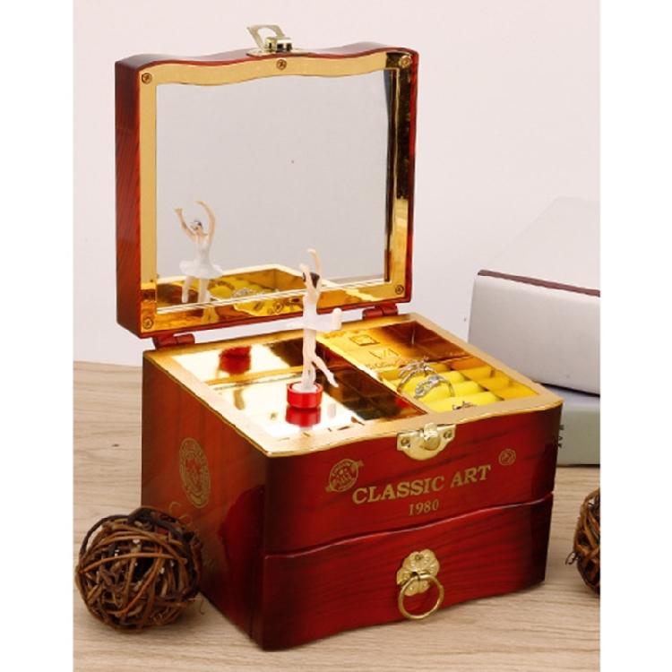 Attractive Decorative Music Box Ornament With Mechanical Jewelry Dance Upgrades Perfect for Bedroom or Study Decors