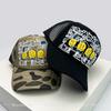 And Women 3D With Printed Pattern Letter Print Smiling Face Baseball Caps Color Contrast Sun Protection Hip Hop Air Permeable Trucker Caps Mesh