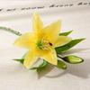 9 Pcs Artificial Lily Flowers for Easter Realistic White Fake Tiger Lilies