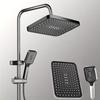 14 Inch Big Panel Large Flow Supercharge Ceiling Mounted Shower Head Set 3 Modes High Pressure Rainfall Shower Faucet Accessorie
