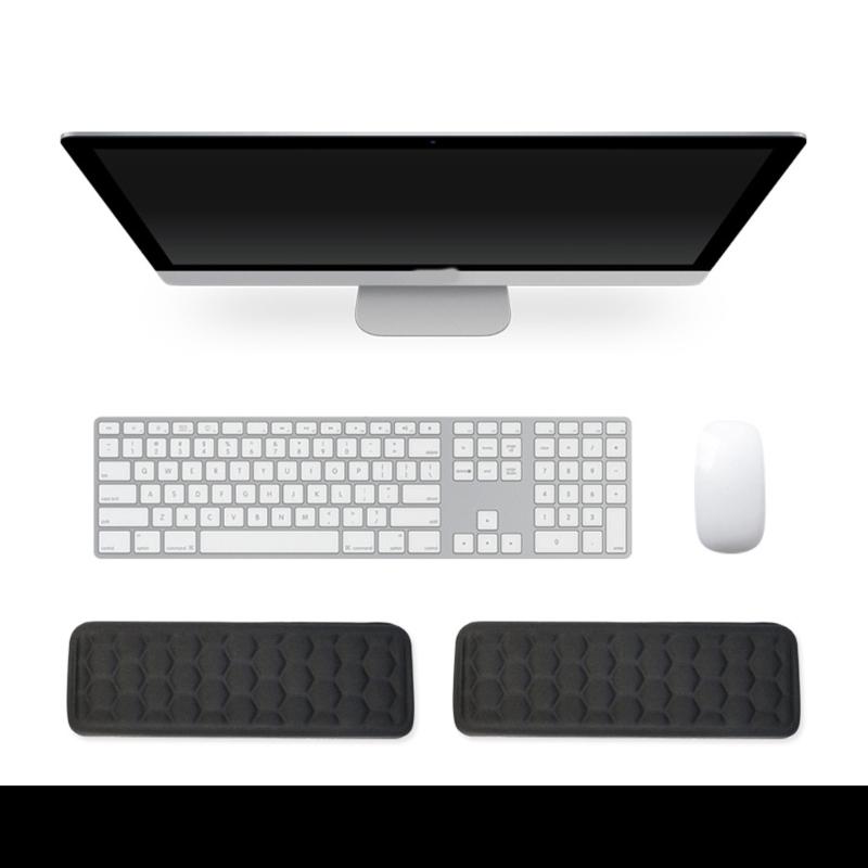 Soft Fabric Mouse Wrist Support Pad With AntiSlip Base For Office Desk Edges And Computer Use