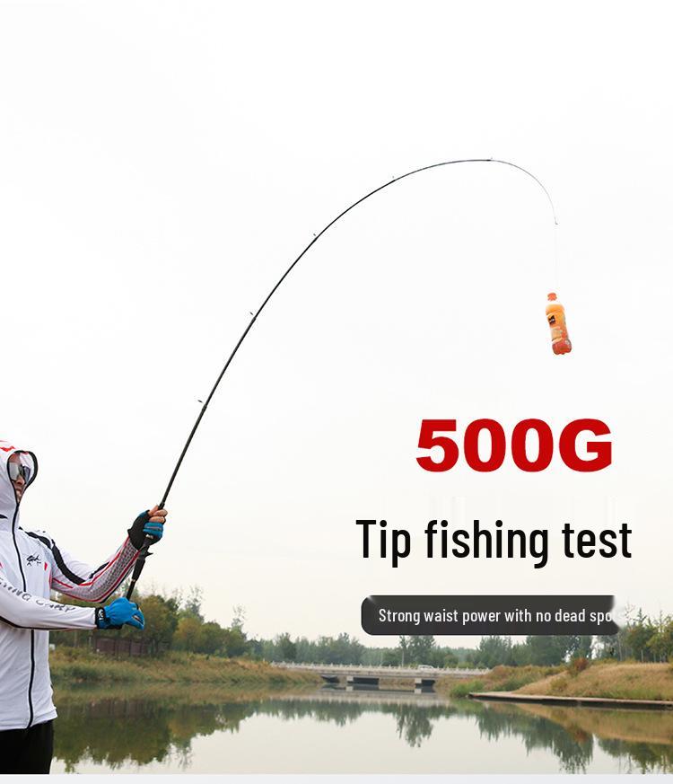Ultra-Compact Carbon Telescopic Fishing Rod - Portable Mini Lure Rod with Gun and Straight Handle for Long Casting