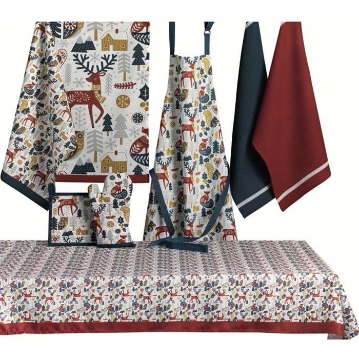 Torchons - Lot de 2 - 50 x 70 cm - 100% coton absorbant - Marron