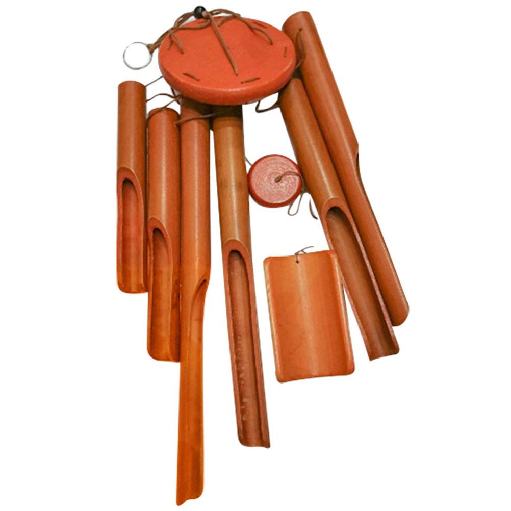 Bamboo Wind Chime Windchimes Outdoors for Outside Decorations Home Large Gift Statue Deep Tone