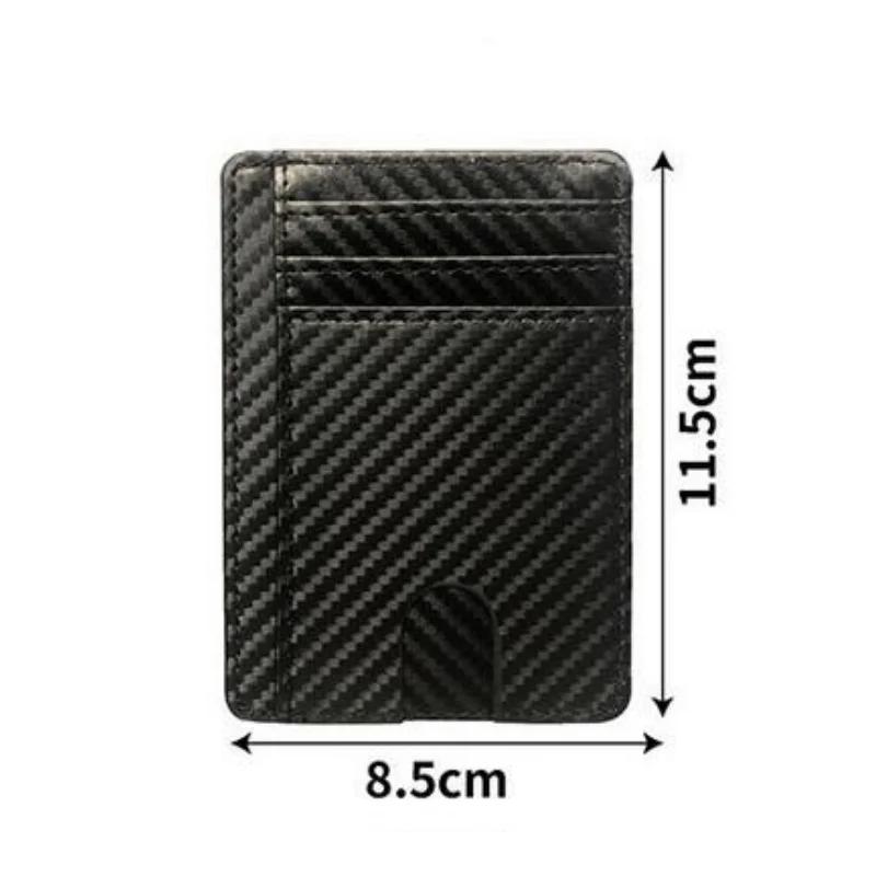 Men Women Slim RFID Blocking PU Leather Wallet Credit ID Card Holder Storage Purse Money Case Cover Anti Theft Fashion Bags