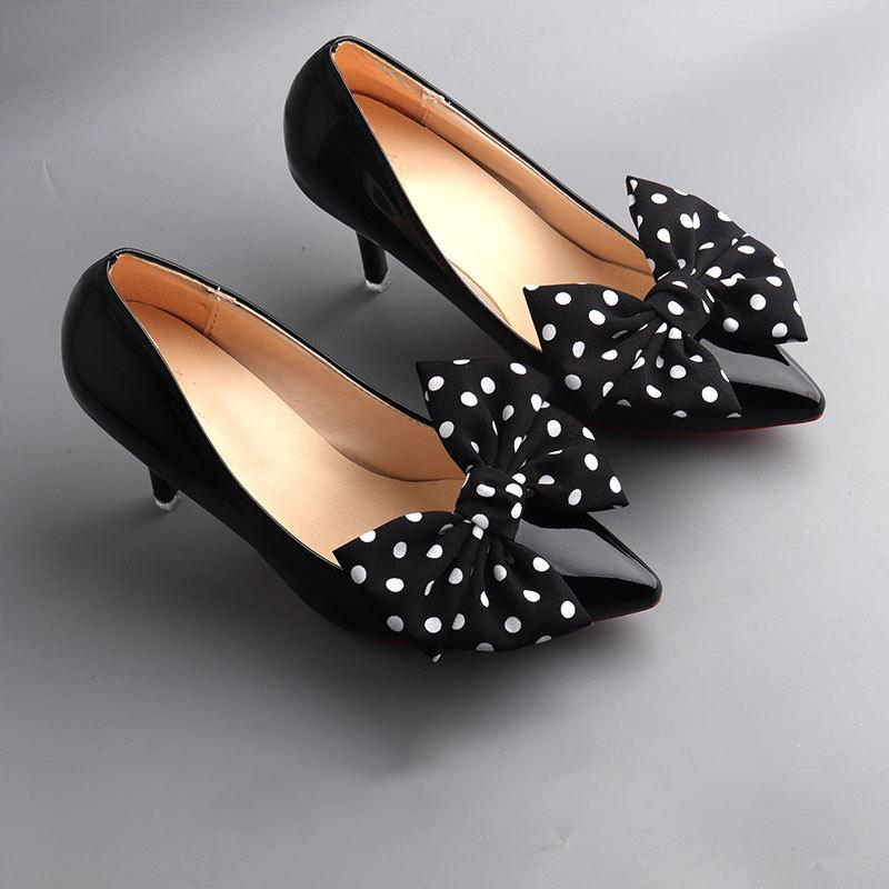 

Detachable Bowknot Shoe Clips Decoration For Women High Heels Shoes Buckles Bridal Shoes Accessories
