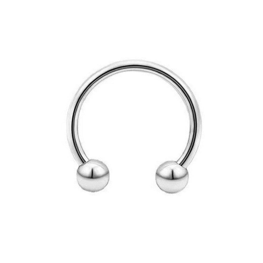U-Shaped Nose & Eyebrow Horseshoe Piercing Jewelry Set - European & American Style