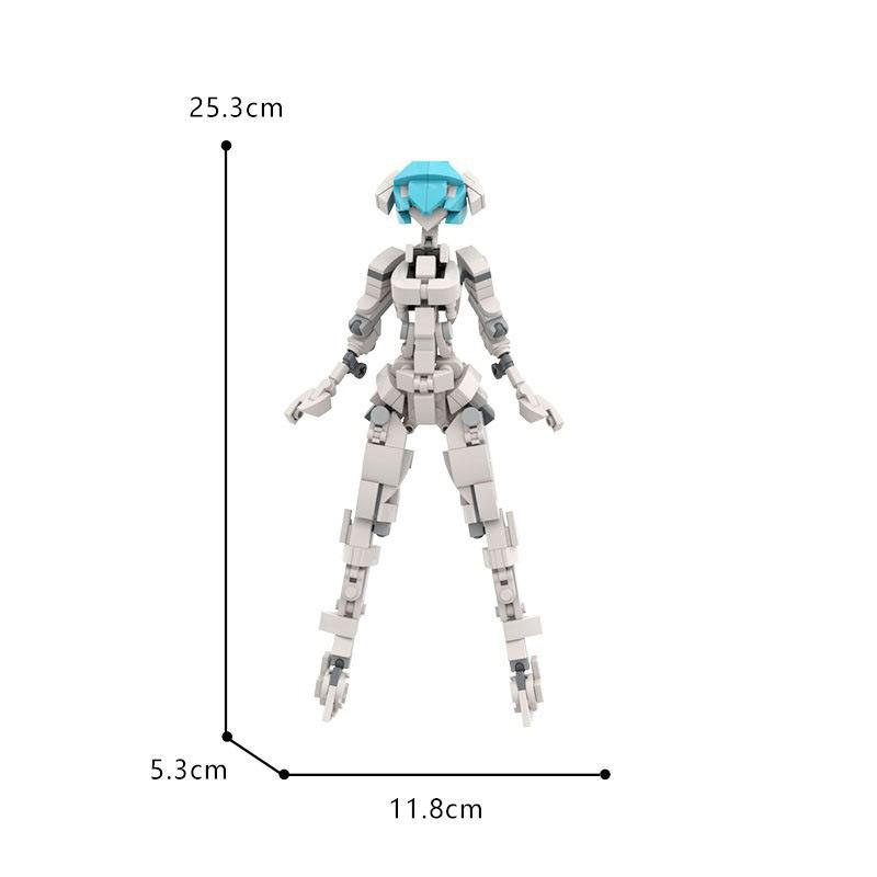 

Creative Female Gynoids Robot Mech Girls Figures Model Building Blocks Toys For Toy Kids Easter Birthday Gifts Assemble Bricks