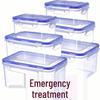 ZISIZ Plastic Microwaveable Food Storage Container