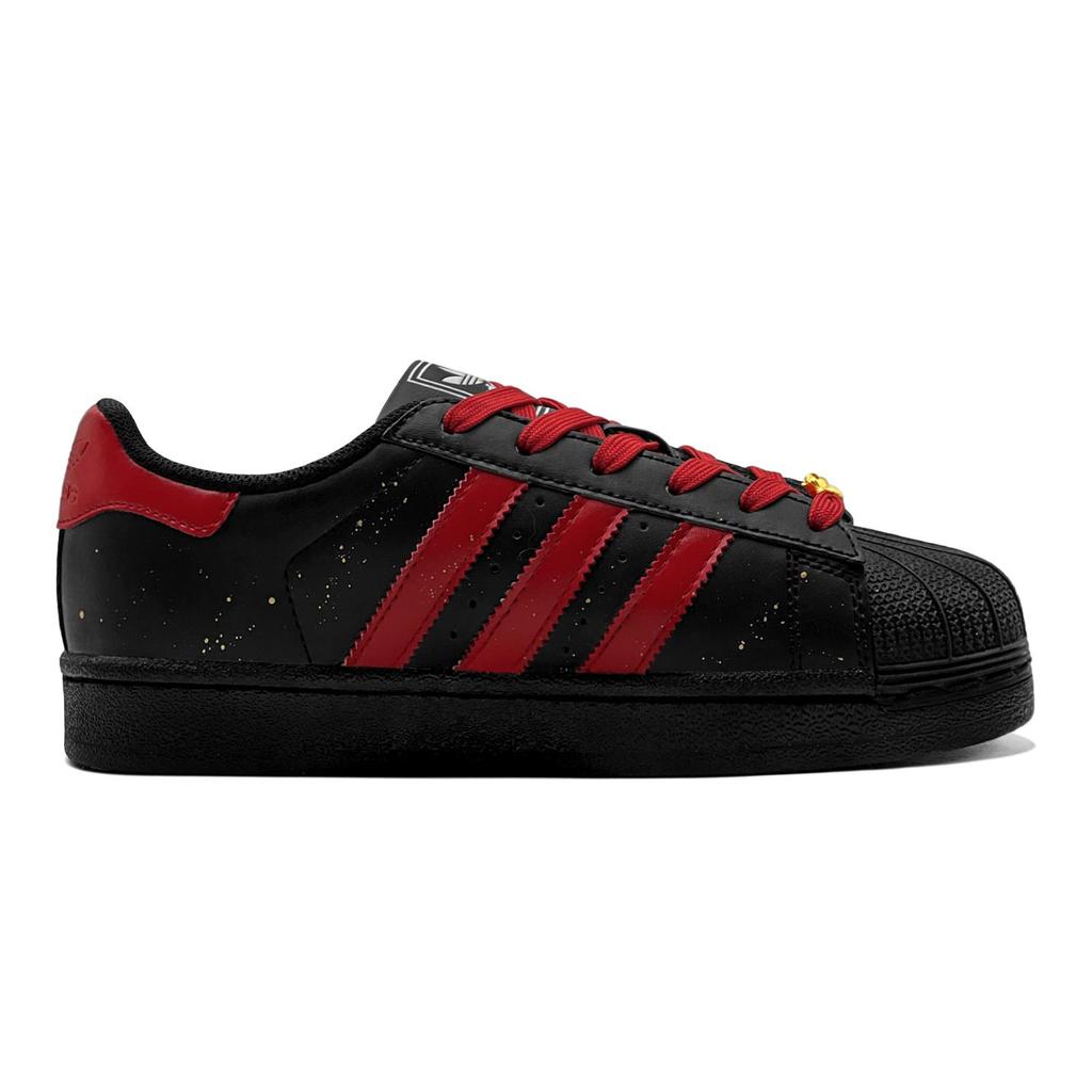 adidas Originals Superstar 2 Riqueza para Pareja Pony Edición de Año Nuevo Chino, Año del Caballo Zapatillas de Skate de caña baja JH9977(EquipoS2-S-CAJA)