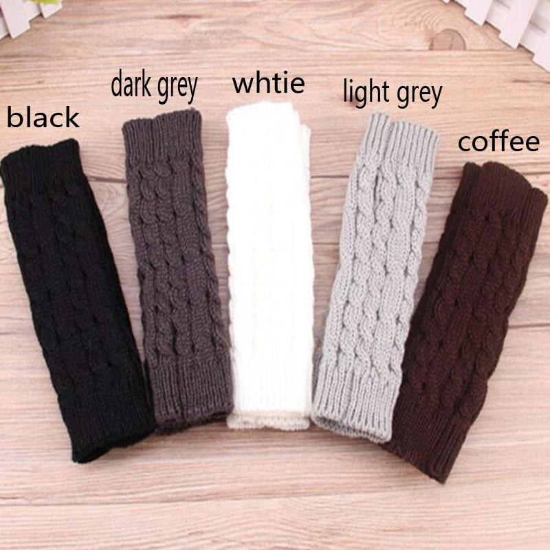 

Популярные 1 пара женских модных вязаных зимних перчаток без пальцев, мягкая теплая варежка светло-серый